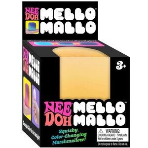 Schylling NeeDoh Mello Mallo Squishy Stress Cube - Yellow